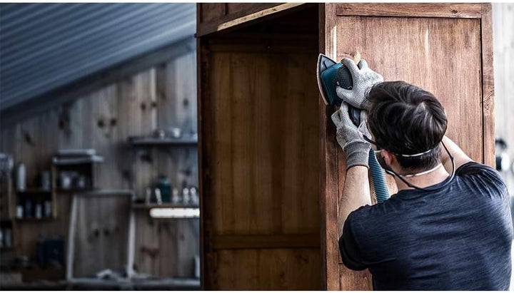 Bosch Professional 50x Expert M480 Schleifnetz (für Hartholz, Farbe auf Holz, 93x186 mm, Körnung 80,