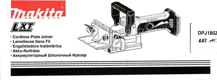 Makita DPJ180Z Akku-Nutfräse 18 V (ohne Akku, ohne Ladegerät)