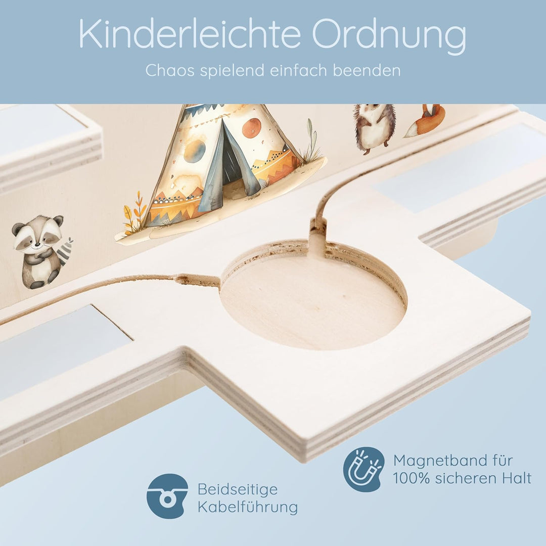 Personalisiertes Tonie Regal für Kinderzimmer - Magnetisches Toniebox Regal für Toniebox & Figuren m