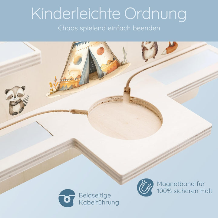 Personalisiertes Tonie Regal für Kinderzimmer - Magnetisches Toniebox Regal für Toniebox & Figuren m