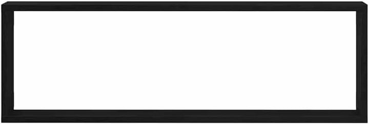vidaXL Wandregal mit Regal 2 pcs Schwarz Eichen-Optik 80 x 15 x 26 cm, Moderne rechteckige Wandregal