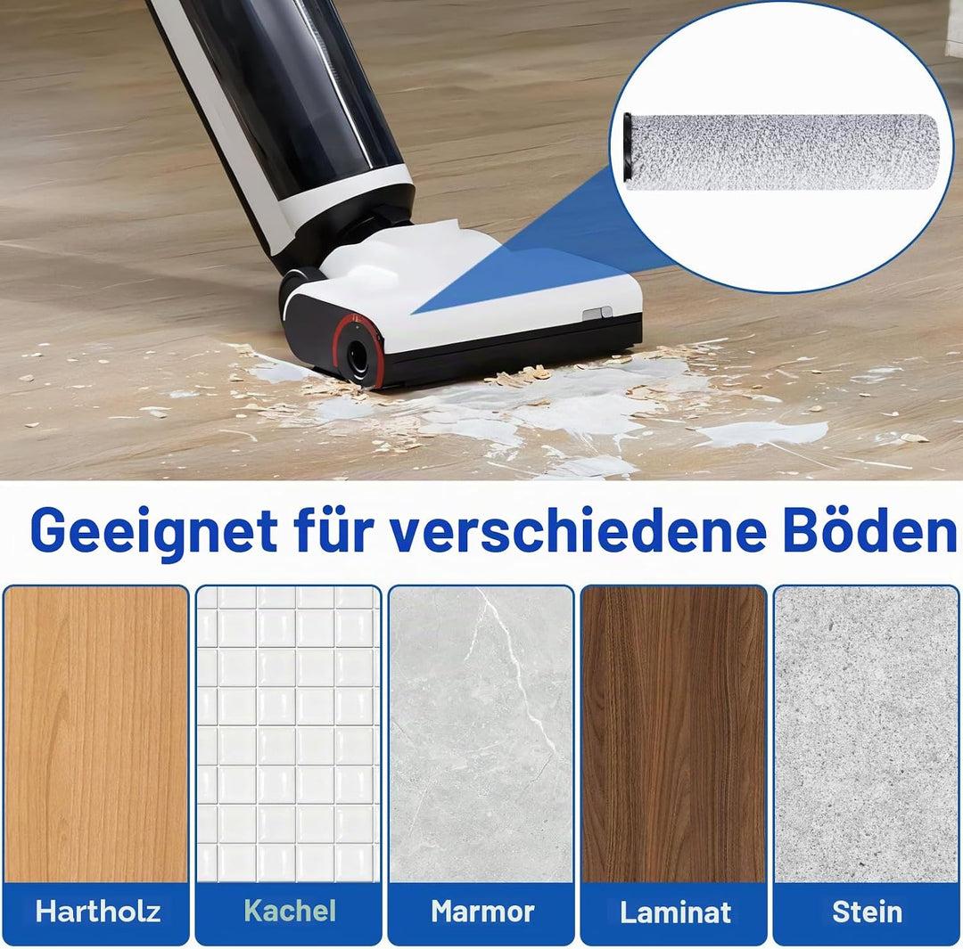 Zubehörset für roborock Dyad Air Nass Trockensauger Kabelloser Staubsauger Ersatzteile, 2 Bürstenrol
