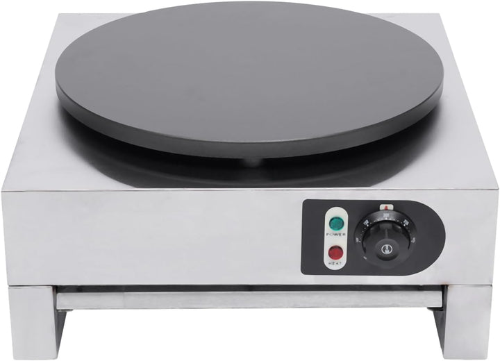3000W Kommerziell Crepes Maker+Holzspatel Mit Wärmeschublade Elektrische Heizplatte aus Kupfer mit e