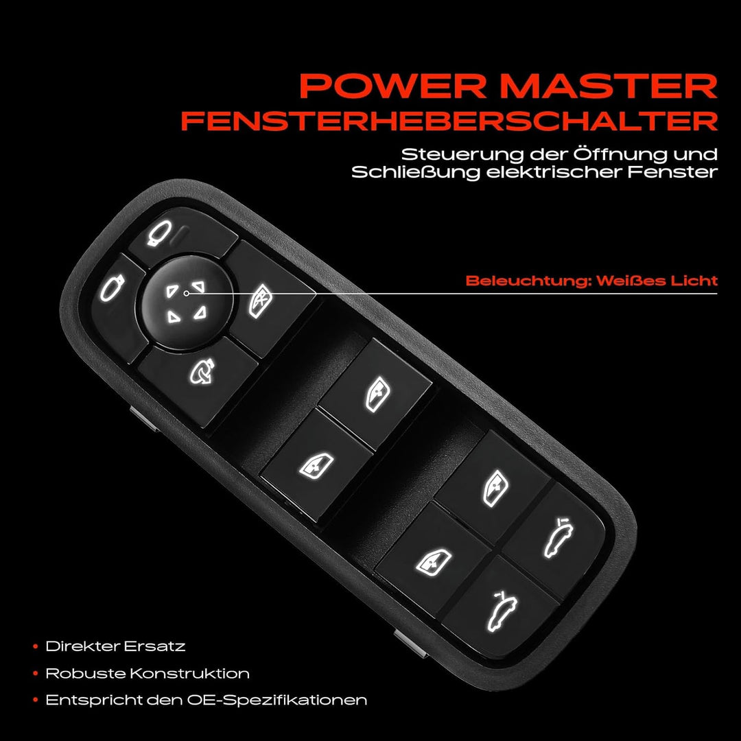 Fensterheberschalter Vorne Links für P-a-n-a-m-e-r-a 971 Schrägheck Kombi 2016-2018 971959858CHUO