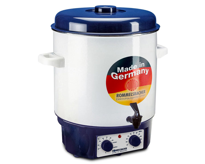 ROMMELSBACHER Glühwein-/Einkochvollautomat KA 1804 - 2-Schicht-Emaillierung, 27 Liter/für 14 Gläser