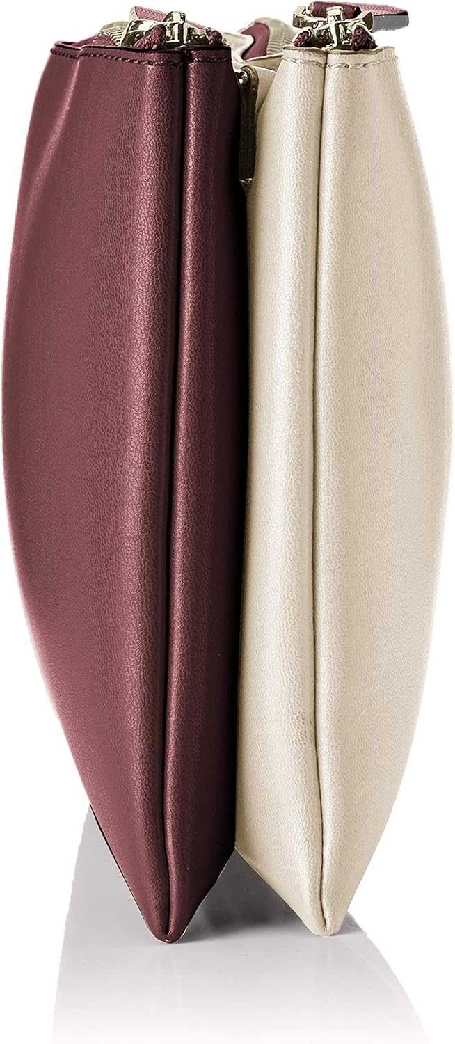 Guess Lenia Mini Dbl Zip Crossbody Handgelenkstasche Schwarz (Cameo Multi), Schwarz (Cameo Multi)