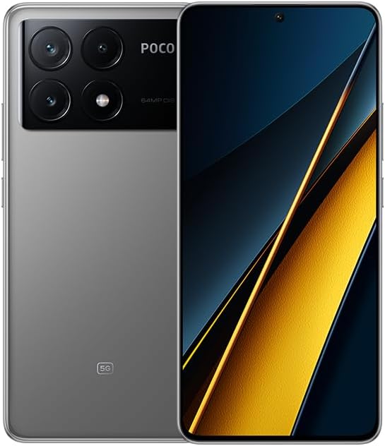 Xiaomi Poco X6 Pro Smartphone 12+512GB 4nm Processor 64MP Triple Camera (Grey) China Grey 12+512GB,