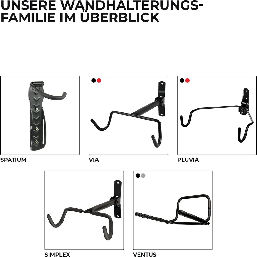Fahrrad-Wandhalterung - klappbare Fahrradhalterung - platzsparende Fahrrad-Wandhalterung mit Rahmens