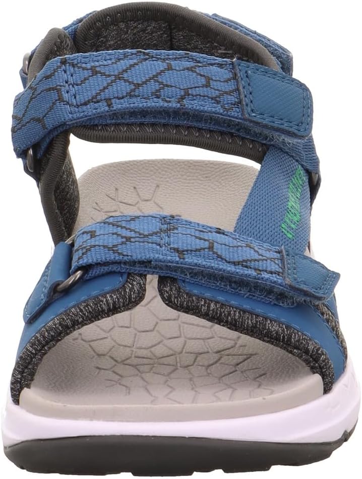 Superfit Mädchen Criss Cross Sandale 1-000580Sandale 27 EU Weit Blau Grün 8030, 27 EU Weit Blau Gr&#