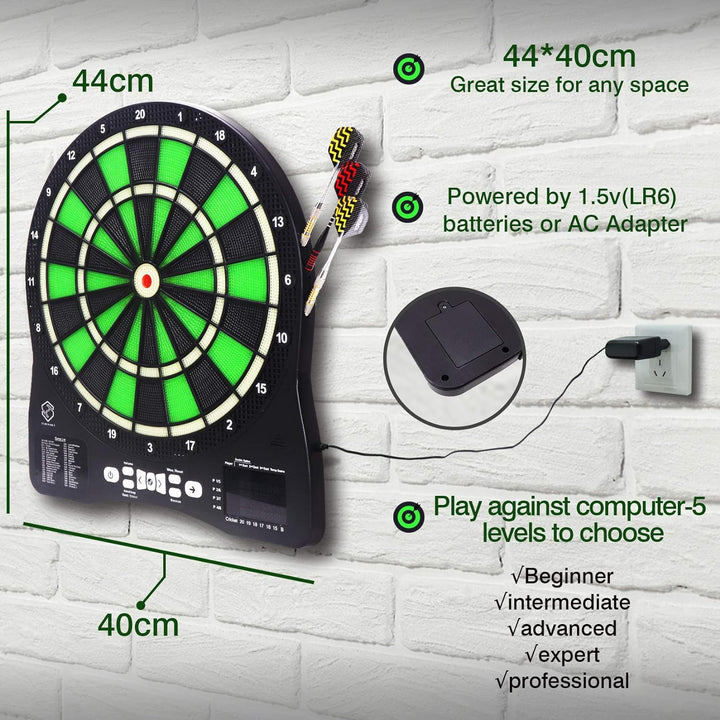 Turnart Dartscheibe Elektronisch 2023 Dartscheibe Elektronische Dartscheibe E Dartscheibe mit LED Be