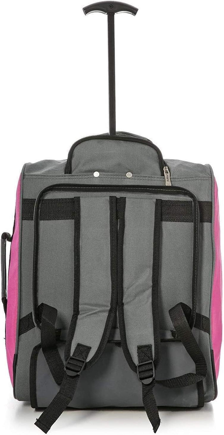 MiniMax Reisekoffer auf Rollen mit Vordertasche für Spielzeug/Puppen/Teddybär Rosé Inim Xam, Rosé In