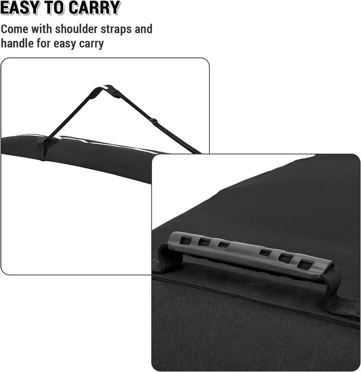 Lixada Snowboard & Ski Bag mit Rollen/ Roller-Snowboardtasche wasserdichte Aufbewahrungstasche für S