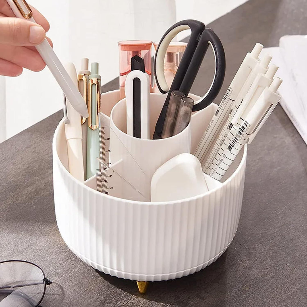 360 Grad Drehbarer Kosmetikorganizer, 2 Stück Make Up Organizer Lidschattenpinsel Lippenstift Etui,