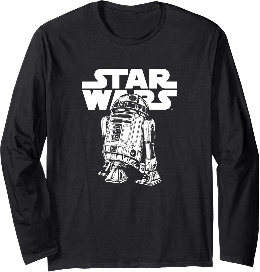 Star Wars R2-D2 Logo Pose Langarmshirt