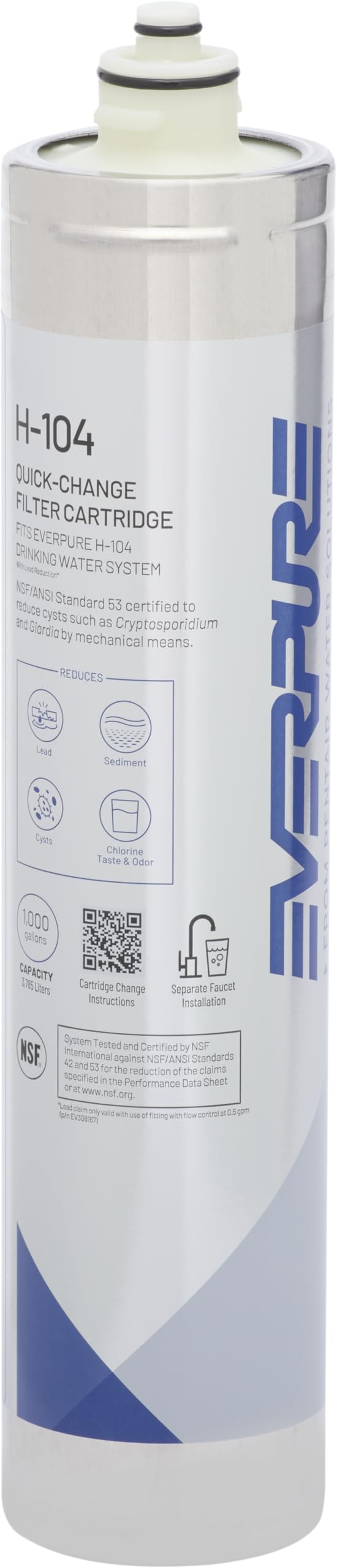 Everpure H-104 Water Filter Replacement Cartridge (EV9612-11) by Everpure Filtern, Filtern