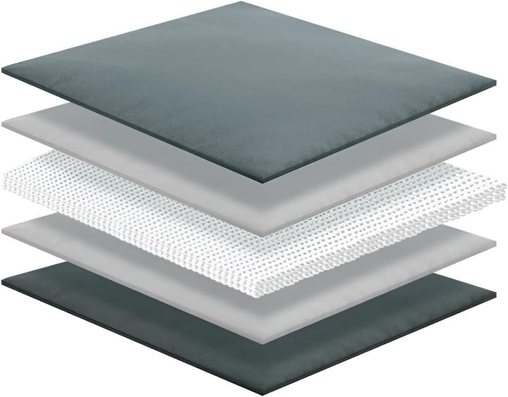 Gewichtsdecke 7kg in grau für erholsamen Schlaf | Therapie-Decke Erwachsene 120x180 cm flauschig | S