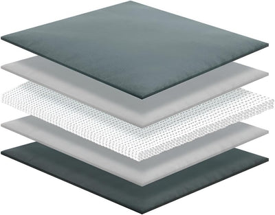 Gewichtsdecke 7kg in grau für erholsamen Schlaf | Therapie-Decke Erwachsene 120x180 cm flauschig | S