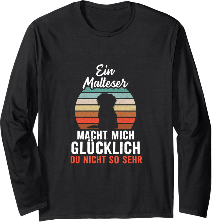 Ein Malteser macht mich glücklich Langarmshirt