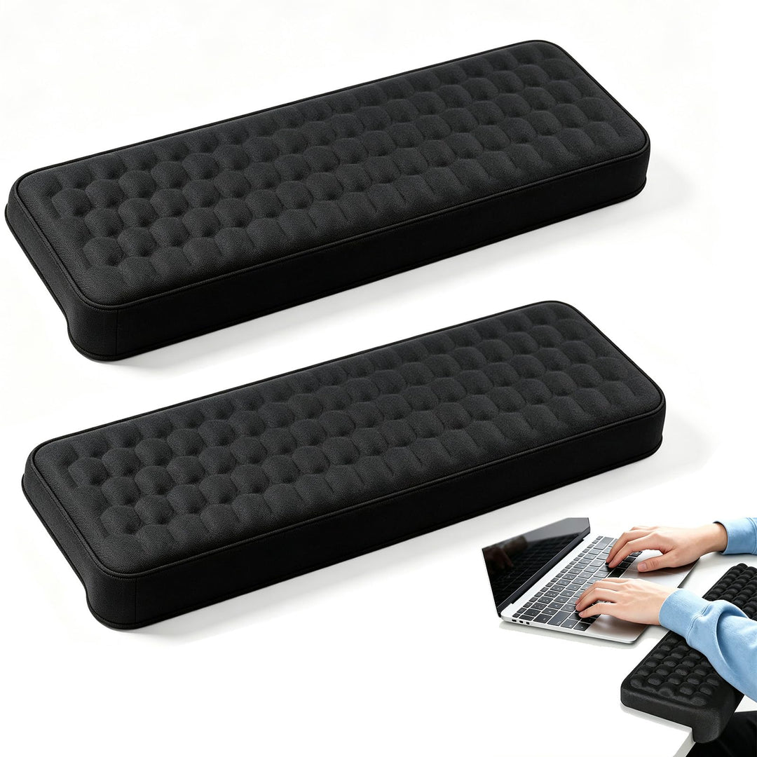 Armauflage Schreibtisch L-Form Memory-Schaum Handgelenkauflage, Tastatur Armauflage – ergonomisch, a