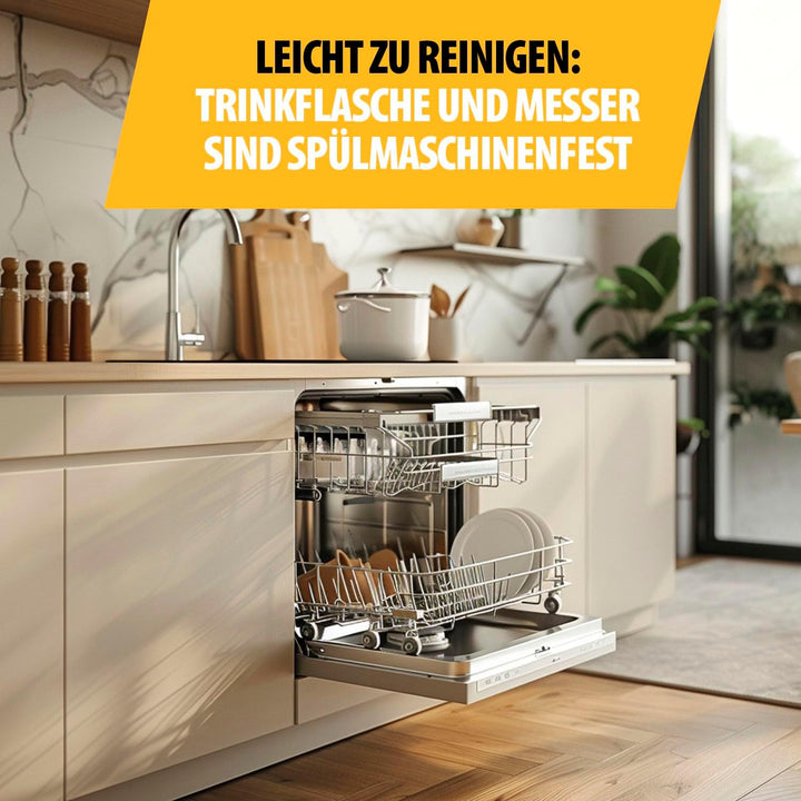 Tristar Smoothie Maker – 500ml Becher – Blender to go – Edelstahlklingen – mit Deckel – spülmaschine