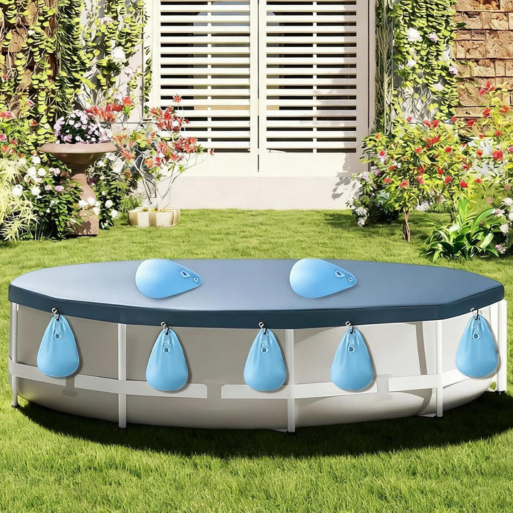 12 Stück Wassersack Pool, 35 x 23,5 cm Wasserbeutel für Schwimmbäder | Verstärktes PVC Pool Wandtasc