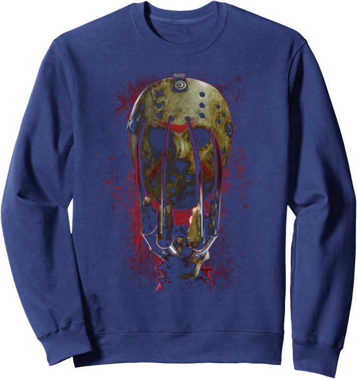 Freddy vs Jason Mask and Claws Sweatshirt