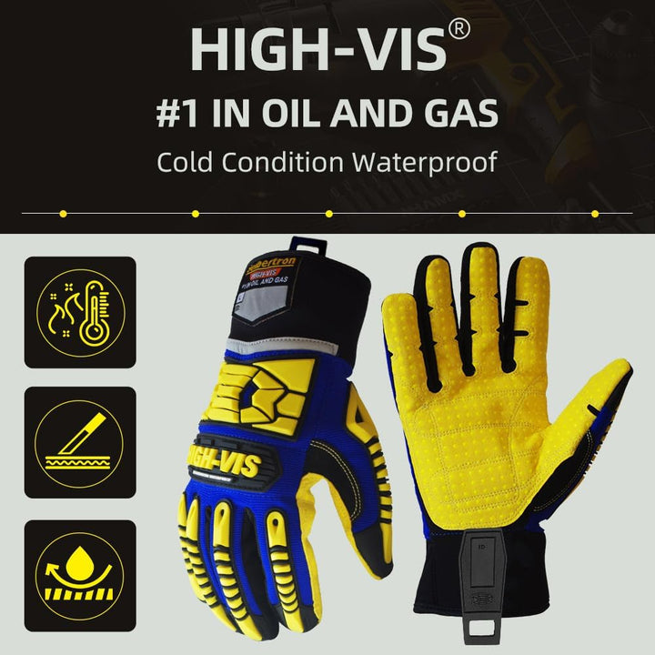 Seibertron HIGH-VIS SDXW Power Grip Rutschfeste Winter Warm Kaltes Wetter Zustand Wasserdichte Windd