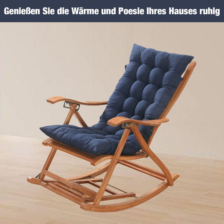 CAVATINY Stuhlkissen Sitzkissen und Rückenkissen für Schaukelstuhl Gartenmöbel Indoor Outdoor Patio