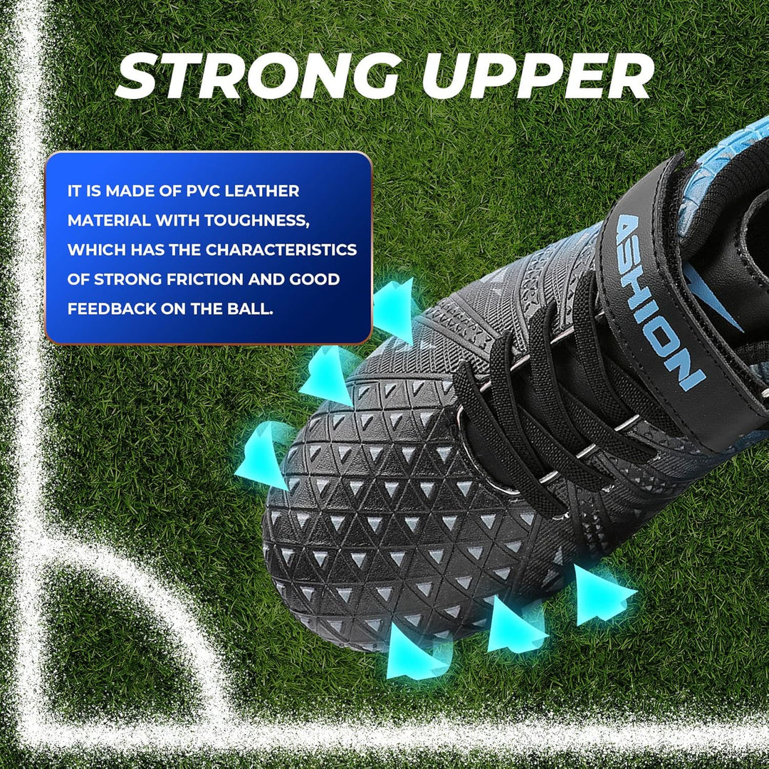 ASHION Fussballschuh Kinder Fussballschuhe Footballschuhe Outdoor Athletic Soccer Schuhe 28 EU B Bla