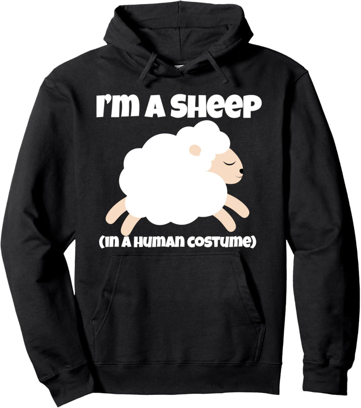 Schaf Kostüm I'm a Sheep in a Human Kostüm Lustig Pullover Hoodie