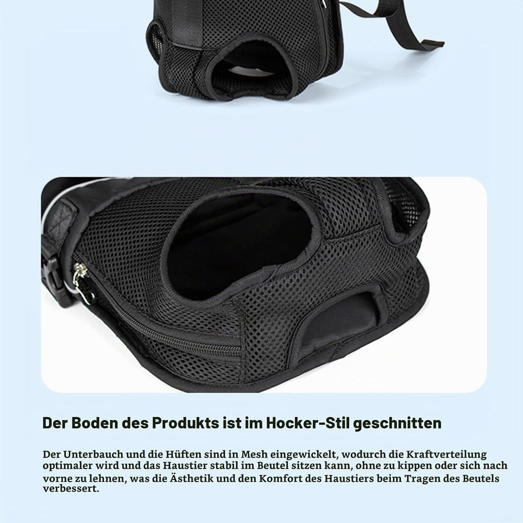 Haustiertrage Rucksack, Wasserdichter, Verstellbarer Hunde Frontträger für Reisen mit Mittelgrossen