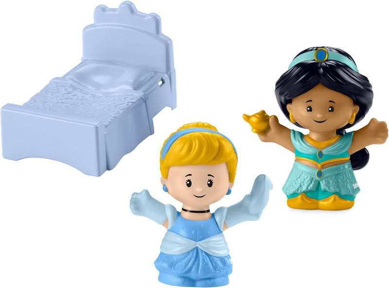 FISHER-PRICE Disney-Prinzessin Magische Lichter und Tanz-Schloss von Little People - Spielset mit Li