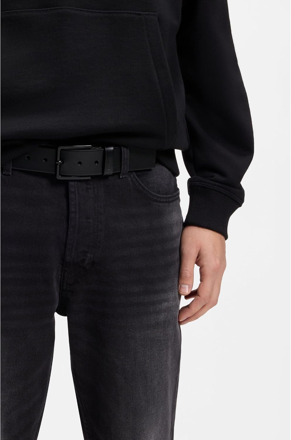 HUGO Herren gionio_sz40 G rtel, Schwarz001, 80 EU