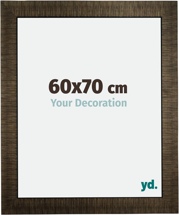 yd. Your Decoration - Bilderrahmen 60x70 cm - Bilderrahmen aus Holz mit Acrylglas - Antireflex - Aus
