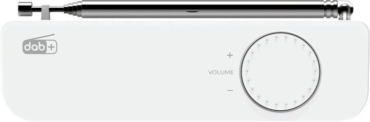Kenwood CR-M33DAB-W - Tragbares DAB+ Radio mit Bluetooth, integriertem Li-Ion Akku & 6,1cm Farbdispl