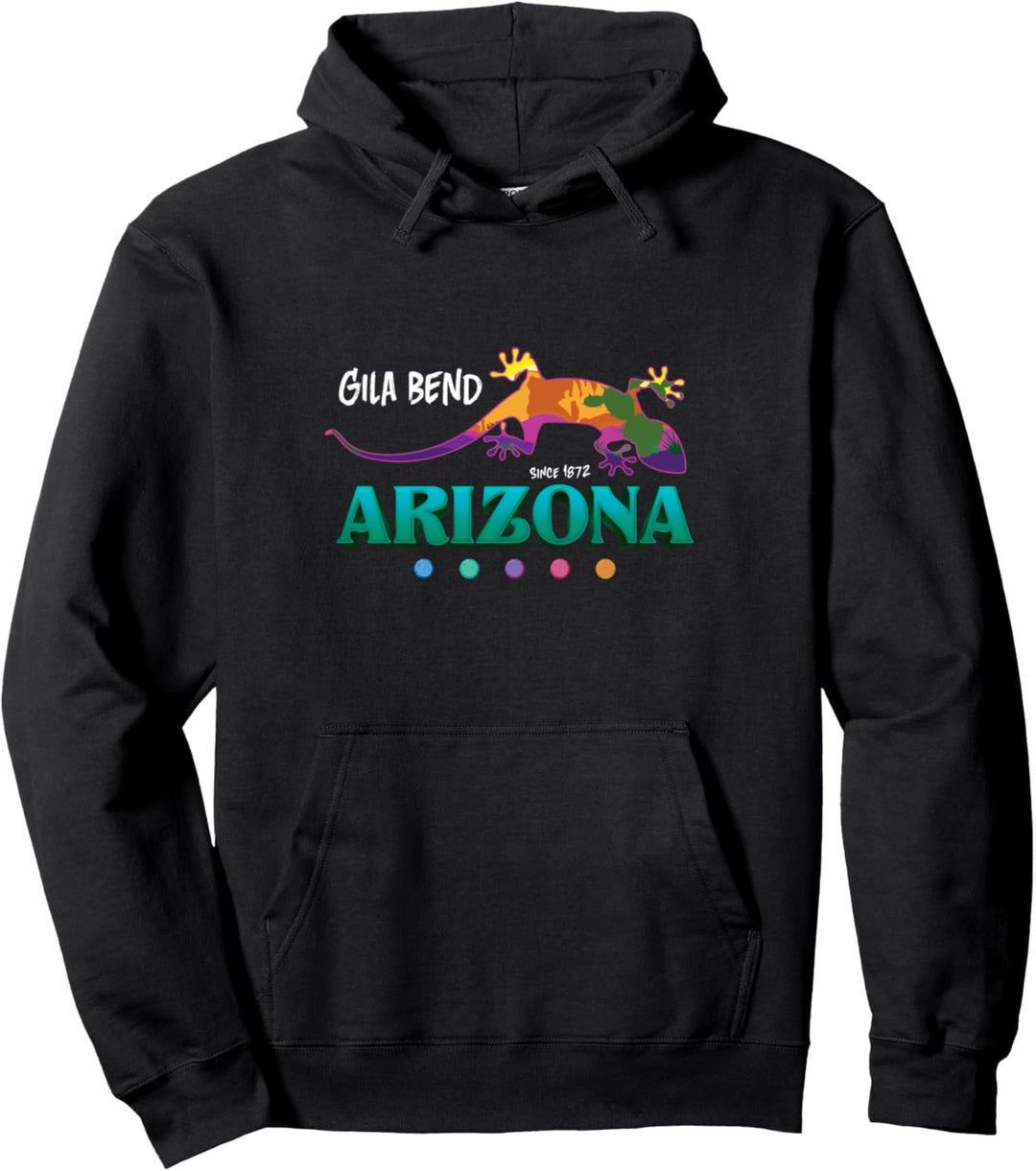 Gila Bend Arizona USA Desert Gecko Eidechse Urlaub Souvenir Pullover Hoodie