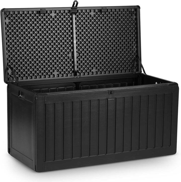 Gartenbox Auflagenbox Aufbewahrungsbox Kapazität 270l Kissenbox Outdoor Sitzbank Wetterfest Abschlie