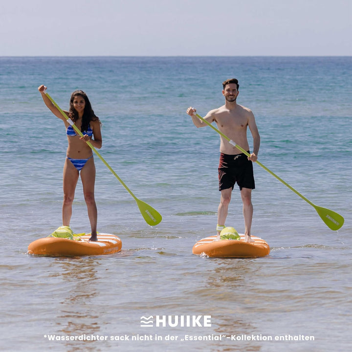 HUIIKE Stand Up Paddling Board mit Zubehör, Paddel, Finnen, Pumpe. Paddle Sup Board Aufblasbar Hohe