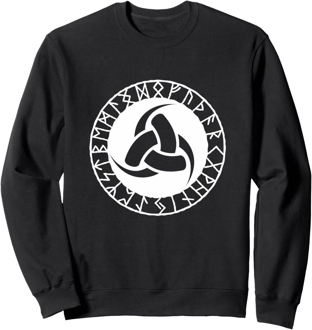 Wikinger-Symbol Triskele Odin Hörner Nordisches Zeichen Runensymbol Sweatshirt