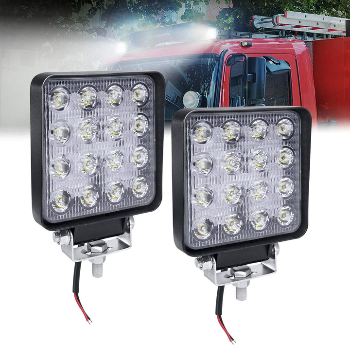 HENGMEI 48W LED Arbeitsscheinwerfer Reflektor Scheinwerfer Arbeitslicht LED Zusatzscheinwerfer Light