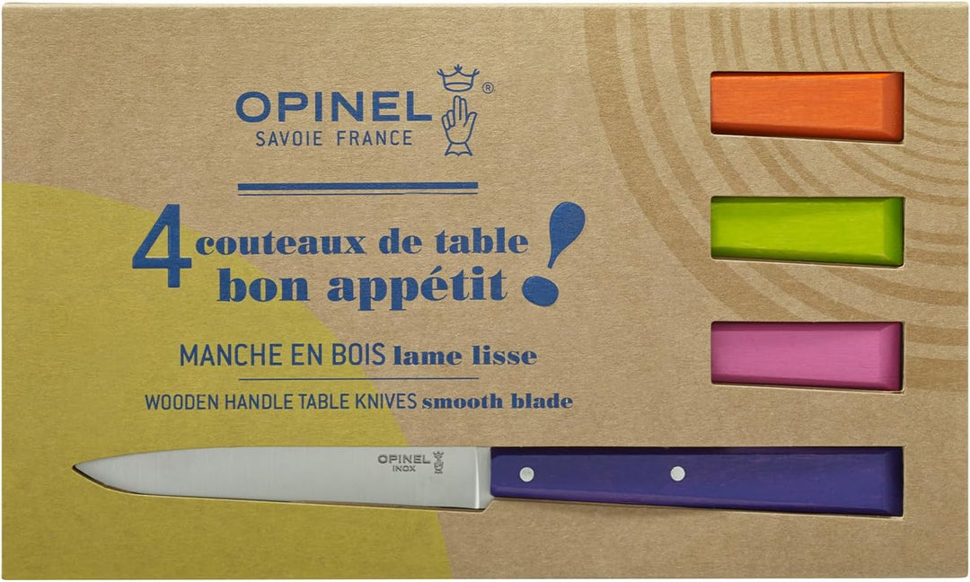 Opinel Messersatz Esprit Pop, versch. Farben Messer Set, Stahl, grau, M