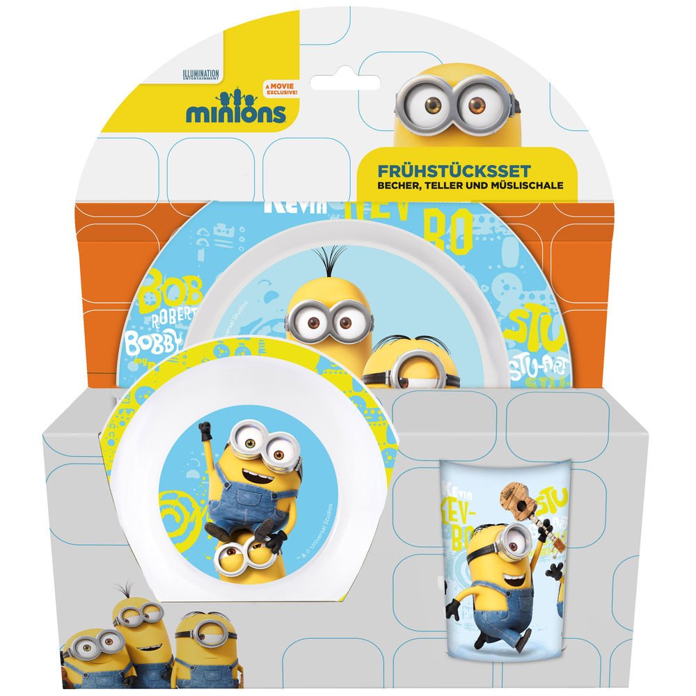 Minions Frühstücksset 3-tlg.