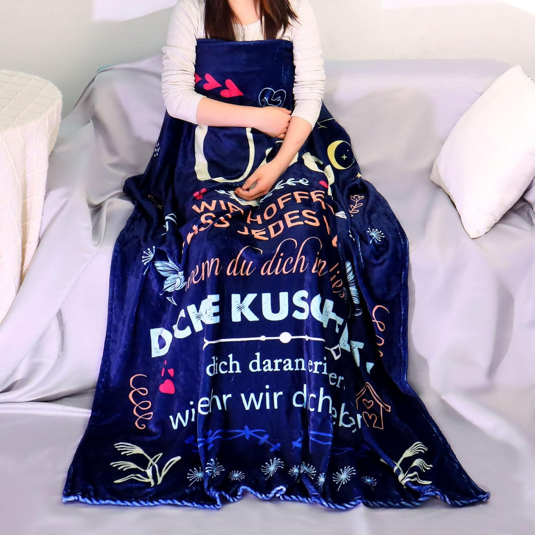 Original Geschenke für Onkel Mann Kuscheldecke Geschenke für Onki Vatertag Weihnachten Neujahrsgesch