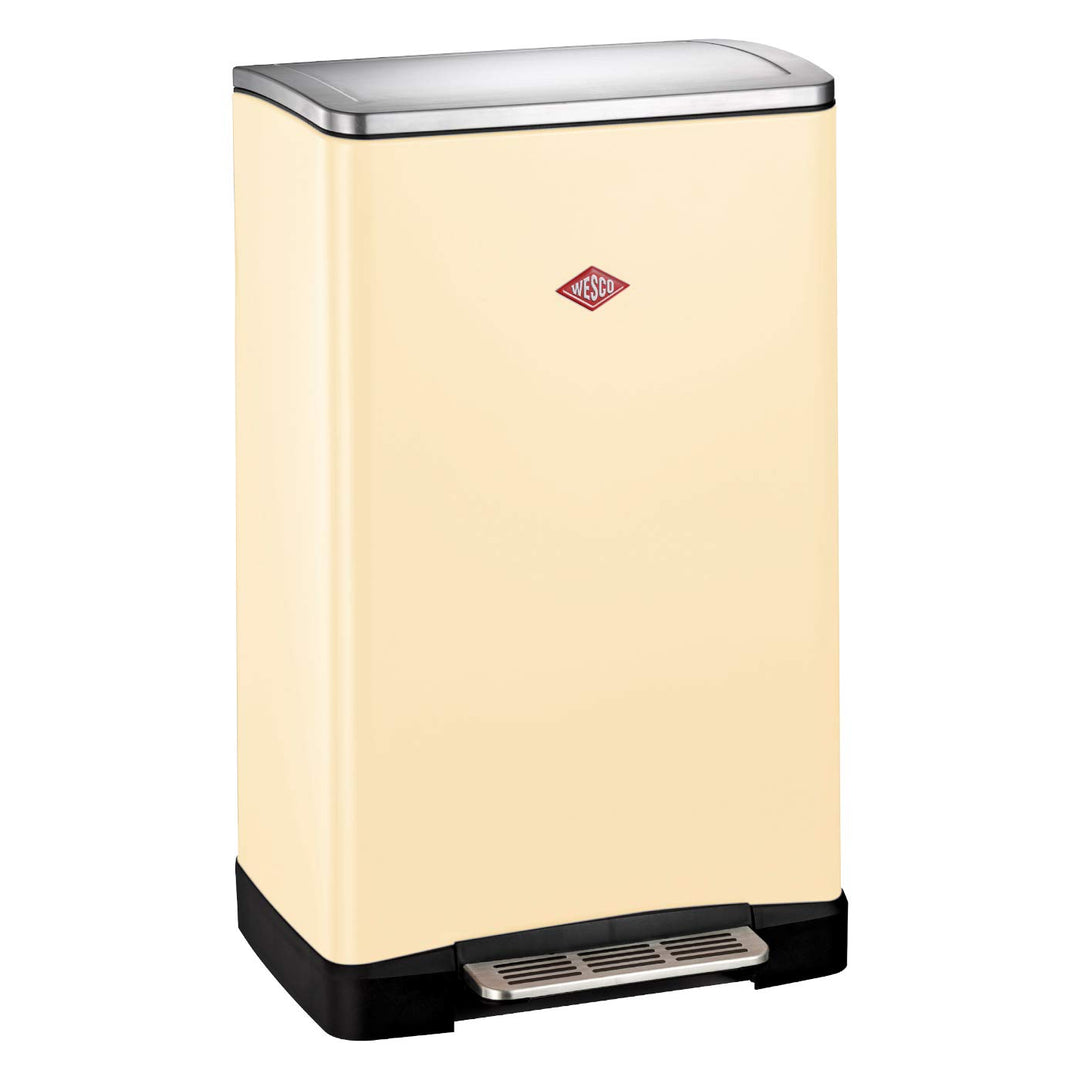 WESCO Big Double Boy, in der Farbe Mandel verfügt über zwei getrennte Mülleimer 41 x 35 x 65 cm, je