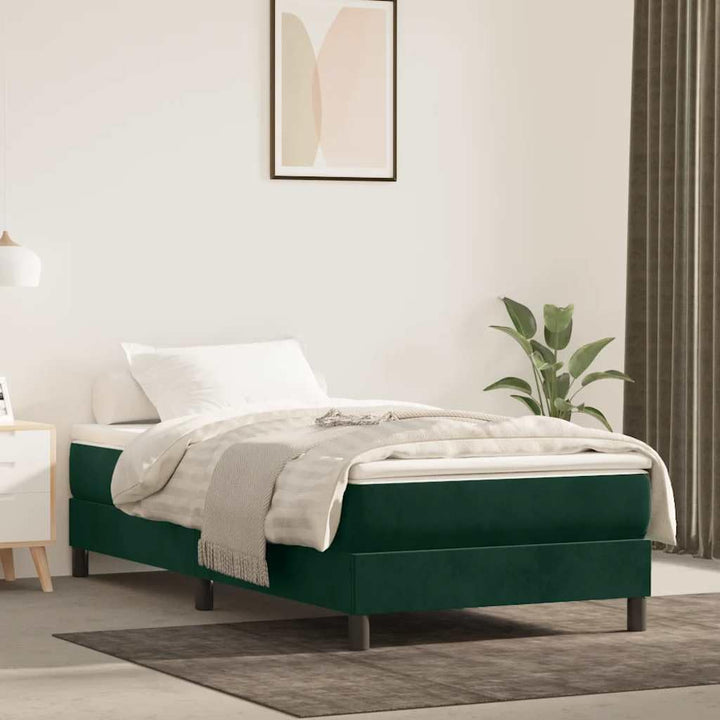 vidaXL Boxspringbett, Bettgestell mit Lattenrost, Bett Polsterbett mit Stützbeinen, Einzelbett Schla
