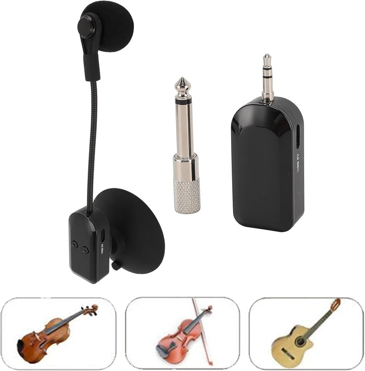 Kabelloser Saxophon-Mikrofon-Tonabnehmer, 2,4 G Kabelloses Instrumentenmikrofonsystem für Gitarre, G