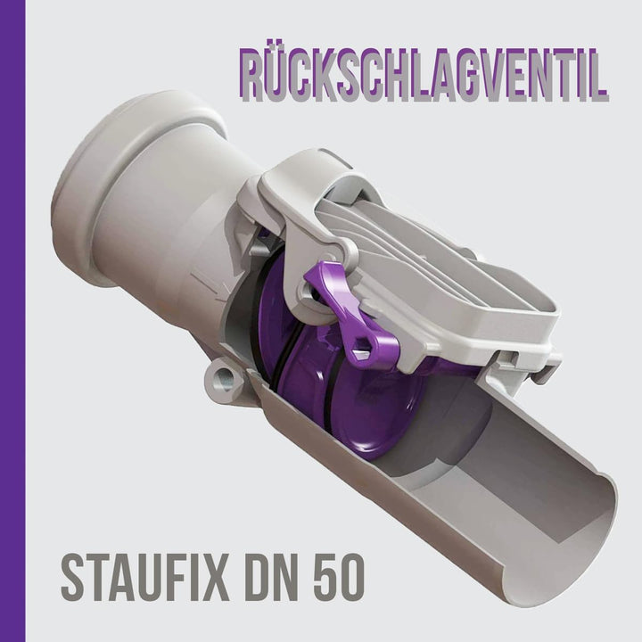 Kessel Staufix DN50 Rückstauklappe für Anschluss Ø 50 cm