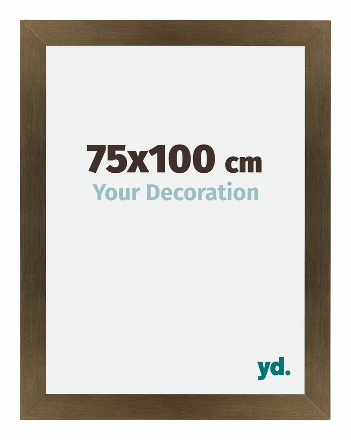 yd. Your Decoration - Bilderrahmen 75x100 cm - Bronze Dekor - Billderrahmen aus MDF mit Acrylglas -