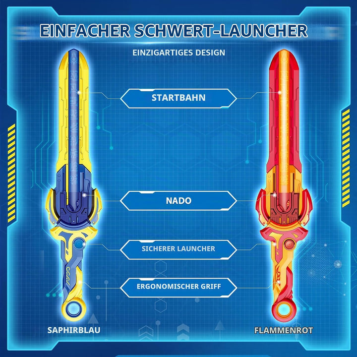 INFINITY NADO Kreisel Battle Arena Set, Kinder Metall Spielzeug Jungen 2PCS, Battle Tops Kreisel Lau