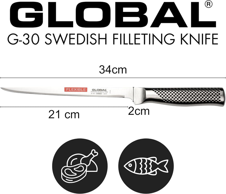Global G-30 Filetiermesser, 21